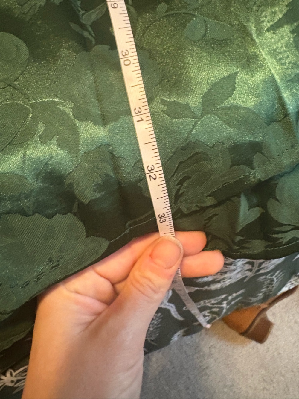 Lulu's Emerald Green Floral Midi Wrap Dress - Picture 6 of 6
